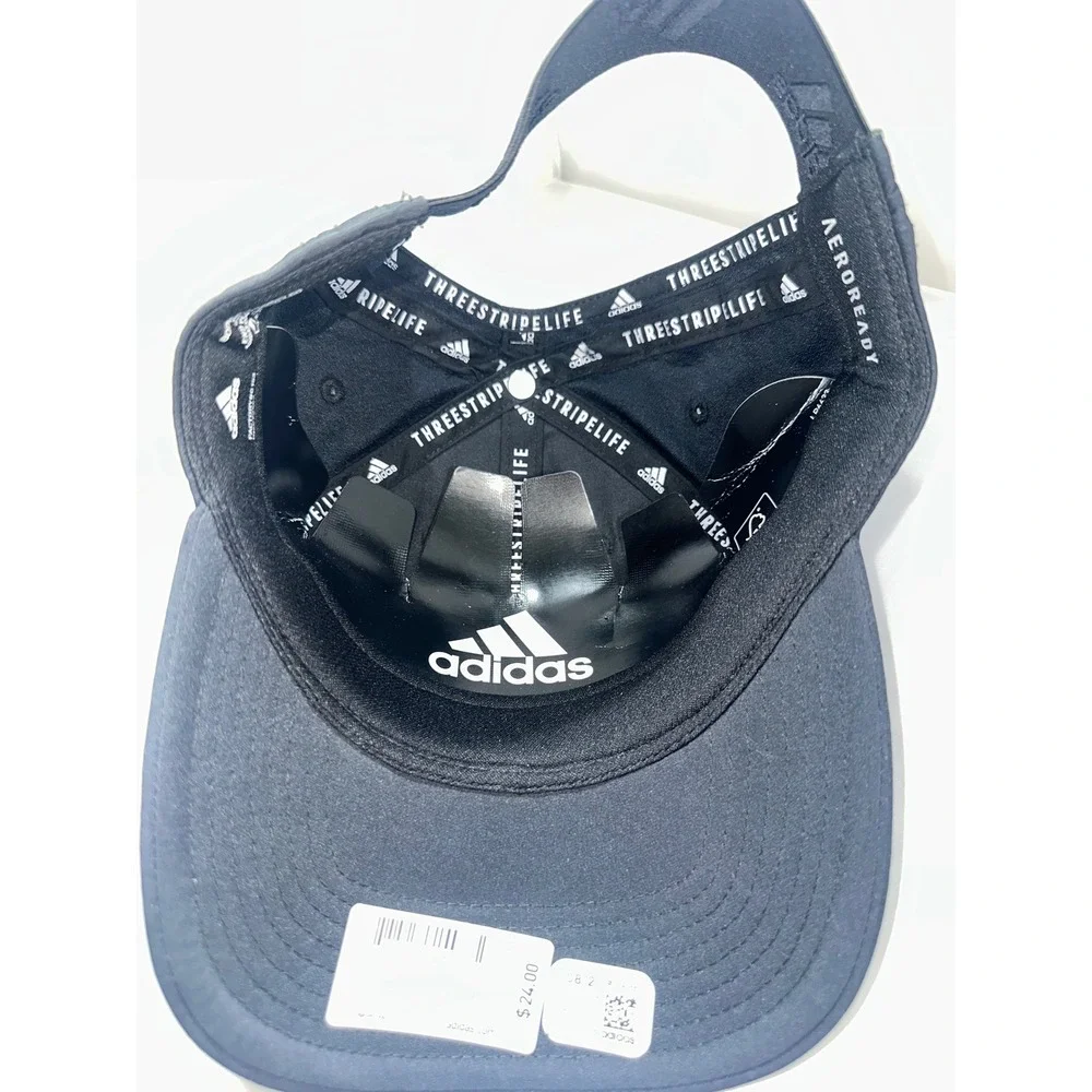 Adidas AEROREADY Womens Fit Baseball Cap Black Performance Hat New NWT - Picture 8 of 9